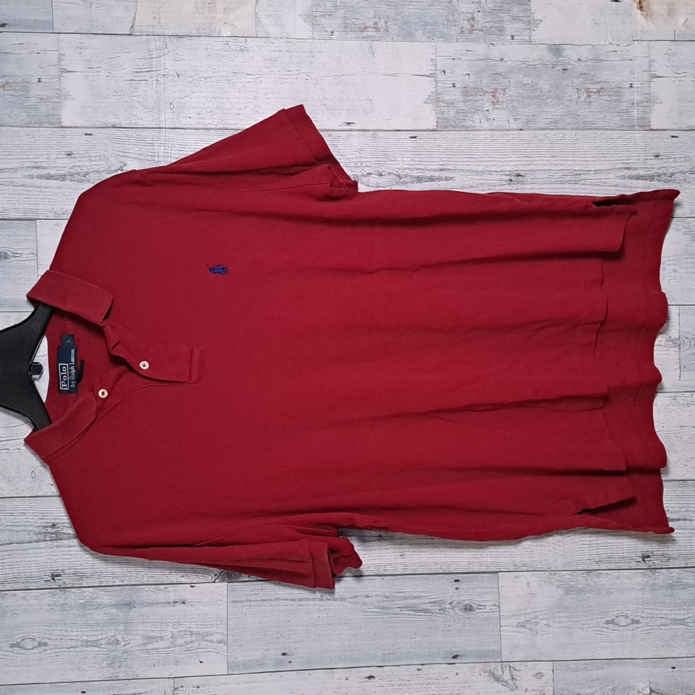 Polo Ralph Lauren Red Polo Shirt Large